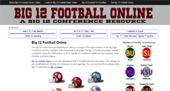 Desktop Screenshot of big12football.net